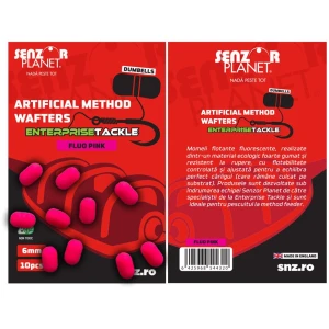 Wafters Senzor Method Enterprise Tackle Dumbells, Fluo Pink, 6mm, 10buc/pac