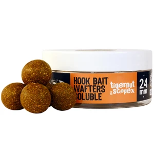 Wafters THE ONE Hook Bait Solubile, 24mm, Gold - Tigernut & Scopex Wafters THE ONE Hook Bait Solubile, 24mm, Gold - Tigernut & Scopex