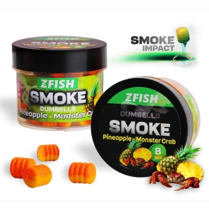 Wafters  ZFISH Smoke Pop up Dumbells 8 mm, Pineapple-Monster Crab, 20g Wafters  ZFISH Smoke Pop up Dumbells 8 mm, Pineapple-Monster Crab, 20g