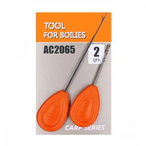 Croseta si Burghiu Orange pentru Boilies 2buc 9.5+6cm Croseta si Burghiu Orange pentru Boilies 2buc 9.5+6cm