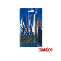 Kit Inox  Mostiro Crosete+burghiu+maner+foarfeca Kit Inox  Mostiro Crosete+burghiu+maner+foarfeca