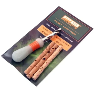 Set PB Products Bait Drill 6mm + Cork Sticks 6.5cm, 3buc/plic Set PB Products Bait Drill 6mm + Cork Sticks 6.5cm, 3buc/plic