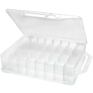 Cutie Organizare Fire PLANO Thread Organizer, Transparent, 26cm x 8.25cm x 36cm