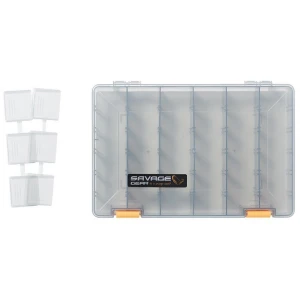 Cutie pentru Naluci SAVAGE GEAR Tip 5A Smoke, 27.5x18x4.5cm Cutie pentru Naluci SAVAGE GEAR Tip 5A Smoke, 27.5x18x4.5cm