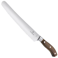 Cutit Bucatarie Victorinox Grand Maitre Bread / Pastry Knife, Lama Zimtata 26cm, Lemn, Maro