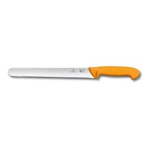 Cutit Bucatarie Victorinox Swibo Slicing Knife, Lama Rotunda 30cm, Galben