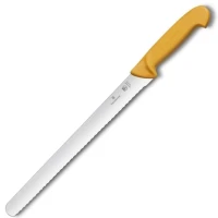 Cutit De Feliat Victorinox Swibo Slicing Knife, Lama Zimtata 35cm, Galben