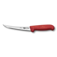 Cutit Dezosat Victorinox, Boning Knife, Curved, Fibrox, Lama Flexibila 12cm, Rosu