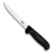 Cutit Dezosat Victorinox Boning Knife, Fibrox, Varf Ascutit, Lama 12cm, Negru