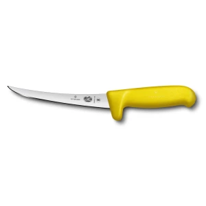 Cutit Dezosat Victorinox Fibrox Boning Knife, Curved, Safety Grip, Lama 15cm, Galben