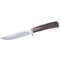 Cutit Muela 120mm Full Tang Blade Gred-12a, Stag Handle, Stainless Steel Guard