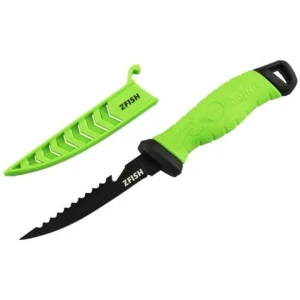 Cutit Zfish Fillet Knife Fishing Predator, Negru-Verde, 12.5cm