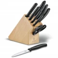 Set 9 Cutite si Foarfeca Bucatarie Victorinox Swiss Classic Cutlery Block + Suport Fag, Maro Set 9 Cutite si Foarfeca Bucatarie Victorinox Swiss Classic Cutlery Block + Suport Fag, Maro