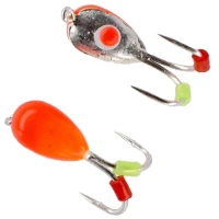 Dandineta Mikado Ice Bug Tungsten, Orange Silver, 0.8g, 4mm, 4buc/plic  Dandineta Mikado Ice Bug Tungsten, Orange Silver, 0.8g, 4mm, 4buc/plic