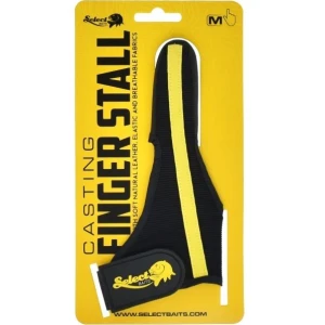 Degetar SELECT BAITS Casting Finger Stall Black And Yellow, Marimea M