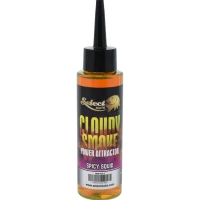 Atractant SELECT BAITS Cloudy Smoke, Spicy Squid, Fluorescent Green, 115ml