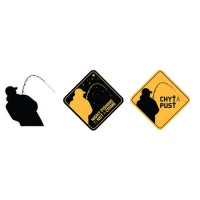 Sticker Delphin Night Fishing Is Not A Crime 7x7cm