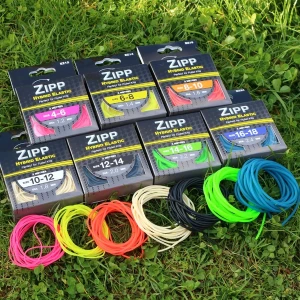 Elastic NUFISH Zipp Hybrid EZ Match Feeder, Fluoro Orange, Size 8-10, 1.60mm, 3m