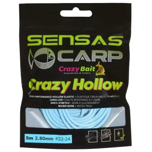 Elastic SENSAS Crazy Hollow, Blue, 2.8mm, 3m