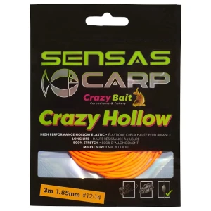 Elastic SENSAS Crazy Hollow, Orange, 1.85mm, 3m