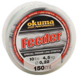 FIR MONOFILAMENT OKUMA FEEDER VERDE 016MM/2,3KG/150M 