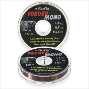 FIR MONOFILAMENT SUFIX FEEDER Mono 0.18mm 150M 6.1LB BURGUNDY