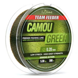Fir Monofilament Team Feeder By Dome Camou Green 300m 0.20mm 5.30kg Fir Monofilament Team Feeder By Dome Camou Green 300m 0.20mm 5.30kg