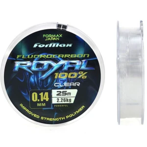 Fir Fluorocarbon FORMAX Royal, Transparent, 4.14kg, 0.20mm, 25m