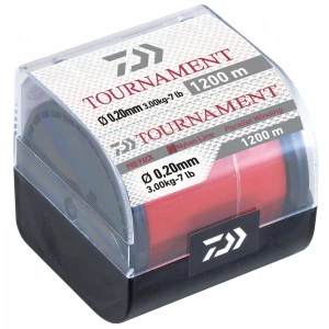 FIR MONOFILAMENT DAIWA TOURNAMENT NYLON RED 1200M 0.28MM 6.6KG FIR MONOFILAMENT DAIWA TOURNAMENT NYLON RED 1200M 0.28MM 6.6KG