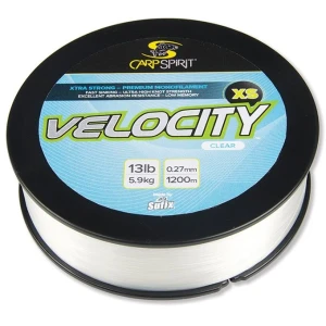 Fir Monofilament CARP SPIRIT Vlocity XS, Clear, 9.5kg, 0.35mm, 1200m