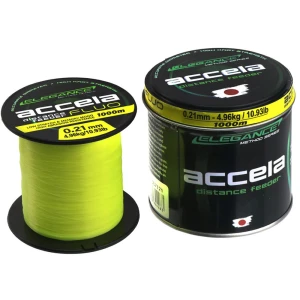 Fir Monofilament FORMAX Accela Distance Feeder, Galben Fluo, 8.89kg, 0.27mm, 1000m