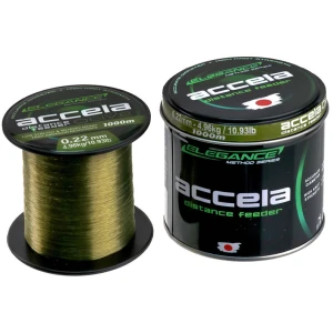 Fir Monofilament FORMAX Accela Distance Feeder, Olive, 4.96kg, 0.22mm, 1000m