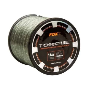 Fir Monofilament FOX Torque Carp Line Low Vis Green 1000m 0.33mm 5.91kg Fir Monofilament FOX Torque Carp Line Low Vis Green 1000m 0.33mm 5.91kg