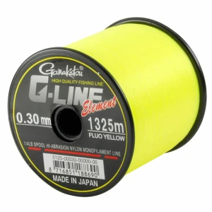 Fir Monofilament Gamakatsu G-Line Element Yellow 0.30mm/1325m/6.5kg Fir Monofilament Gamakatsu G-Line Element Yellow 0.30mm/1325m/6.5kg