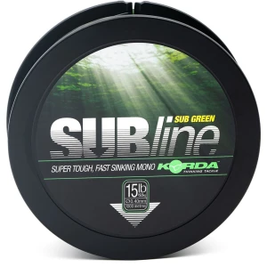 Fir Monofilament KORDA Subline, Green, 15b/0.40mm, 1000m
