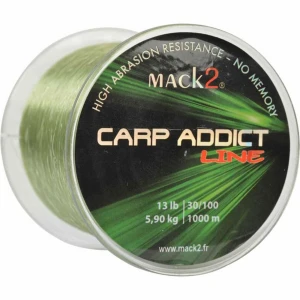 Fir Monofilament MACK2 Carp Addict, Green, 1000m, 6.5kg, 0.33mm