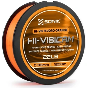 Fir Monofilament SONIK Orange, 55lbs, 0.41mm, 1200m