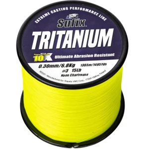 Fir Monofilament SUFIX Tritanium, Neon Chartreuse, 1950m, 0.25mm, 5.0kg/11lbs