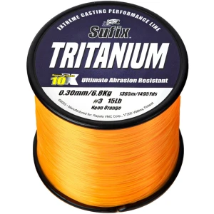 Fir Monofilament SUFIX Tritanium, Neon Orange, 0.33mm, 8.20kg, 1095m Fir Monofilament SUFIX Tritanium, Neon Orange, 0.33mm, 8.20kg, 1095m