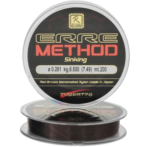 Fir Monofilament TUBERTINI Erre Method Red Brown Sinking, 4.67kg, 0.234mm, 200m Fir Monofilament TUBERTINI Erre Method Red Brown Sinking, 4.67kg, 0.234mm, 200m