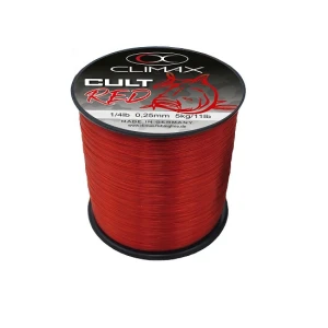 Fir monofilament Climax CULT CRAP RED MONO 1000m 0.40mm 11kg Fir monofilament Climax CULT CRAP RED MONO 1000m 0.40mm 11kg