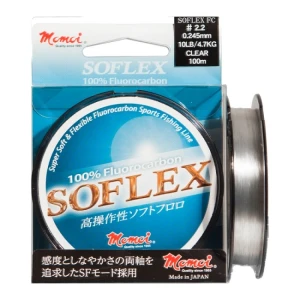 FIR FLUOROCARBON MOMOI SOFLEX  100M 0.234MM 4.3 KG 8LB FIR FLUOROCARBON MOMOI SOFLEX  100M 0.234MM 4.3 KG 8LB