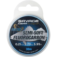 Fir Fluorocarbon Savage Gear Semi Soft Seabass 0.21mm 30m 2.7kg