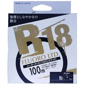Fir Fluorocarbon Seaguar R18 100m, 0.128mm, 1.1kg Fir Fluorocarbon Seaguar R18 100m, 0.128mm, 1.1kg