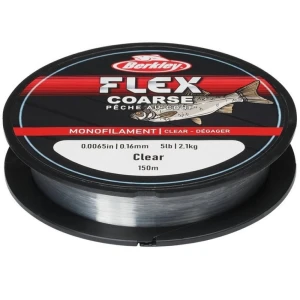 Fir Monofilament BERKLEY Flex Course, Clear, 150m, 0.14mm, 1.70kg Fir Monofilament BERKLEY Flex Course, Clear, 150m, 0.14mm, 1.70kg