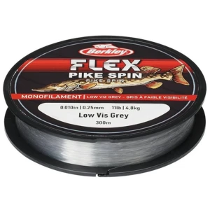 Fir Monofilament BERKLEY Flex Pike Spin, 300m, 0.25mm, 4.80kg Fir Monofilament BERKLEY Flex Pike Spin, 300m, 0.25mm, 4.80kg