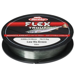 Fir Monofilament BERKLEY Flex Trout, Low Vis Green, 150m, 0.20mm, 3.10kg