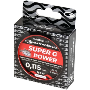 Fir Monofilament Garbolino Super G Power Black, 0.196mm, 3.26kg, 150m Fir Monofilament Garbolino Super G Power Black, 0.196mm, 3.26kg, 150m