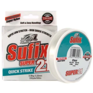Fir Monofilament Sufix Super 21 300m, 0.20mm, 3.50kg