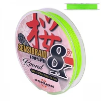 Fir Sakura Sensibraid 8X 0.12mm 150m Chartreuse